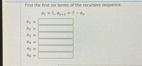 Find First 4 Terms Using Recursive Formula 的图像结果