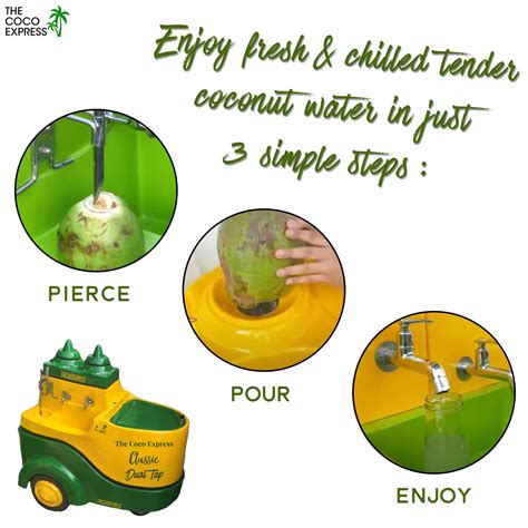 Coconut Water Cart Classic with Dual Tap | Fresh & Chilled