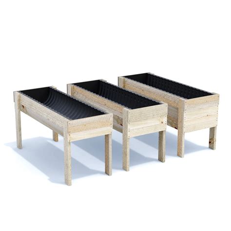 Large Timber Raised Garden Beds On Legs 80cm High | Corrogarden – Corrogarden Pty Ltd