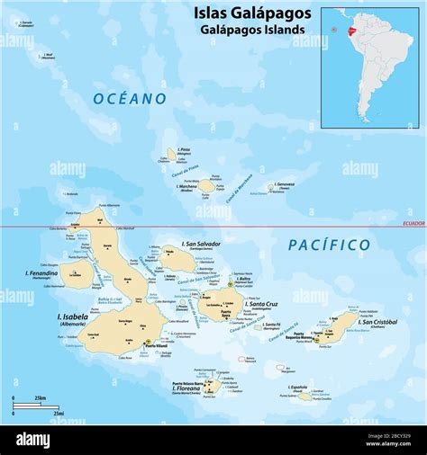 Ecuador galapagos islands darwin island Stock Vector Images - Alamy