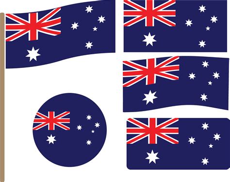 Australia country flag icon set 29318151 Vector Art at Vecteezy