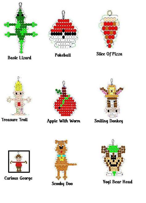 Image result for Bead Keychain Patterns