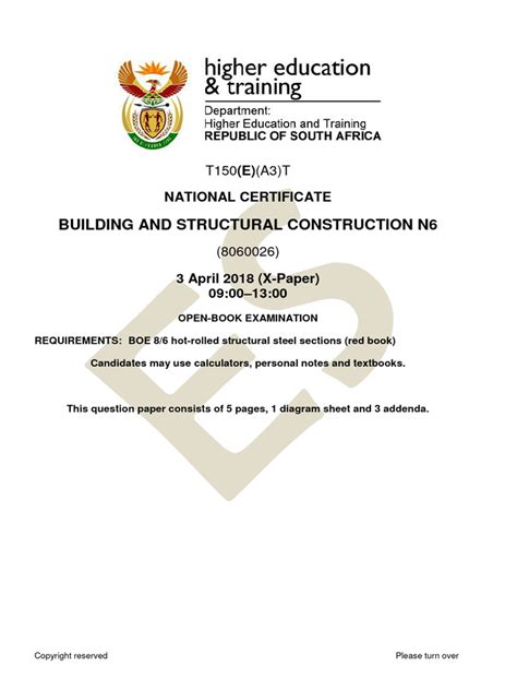 Image result for Structural Construction N6 Tutorial