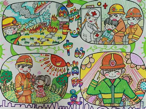 消防安全儿童画一等奖/儿童简笔画