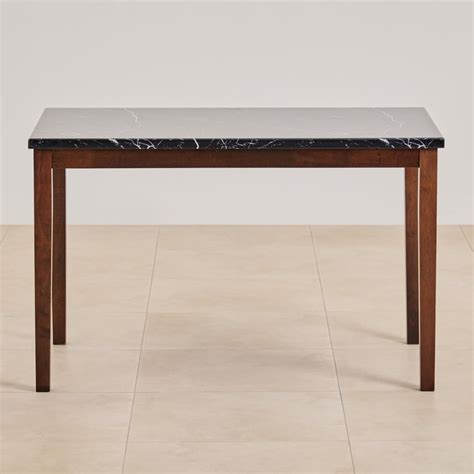 Buy Jasper Faux Marble Top 4-Seater Dining Set with Chairs and Bench ...