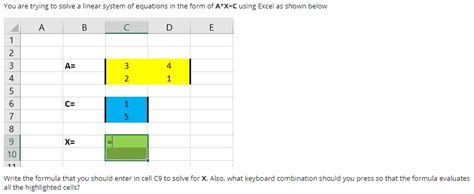 Image result for Solve Three Variable Linear Equations Using Excel