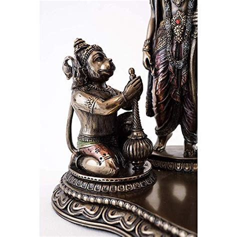AONA Ram Laxman Sita with Hanuman Rama Darbar Poly Resin Sculpture, He ...