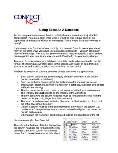 Image result for Database in Excel 2016
