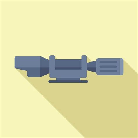 Gun scope icon flat vector rifle sight cross telescope | Premium Vector