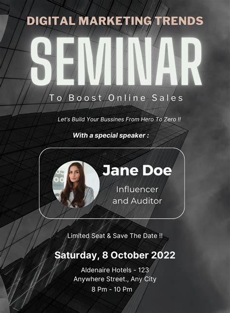 Black Boost Seminar Invitation – King of Cards