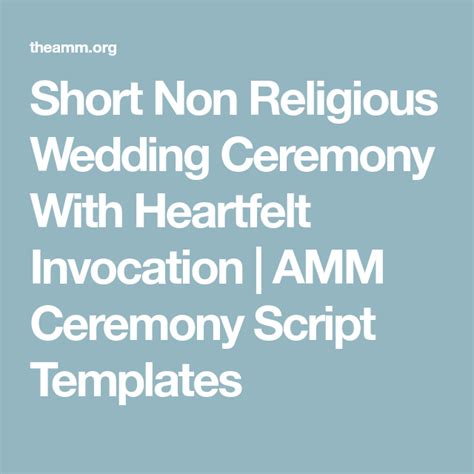 Image result for Non-Religious Wedding Ceremony Scripts