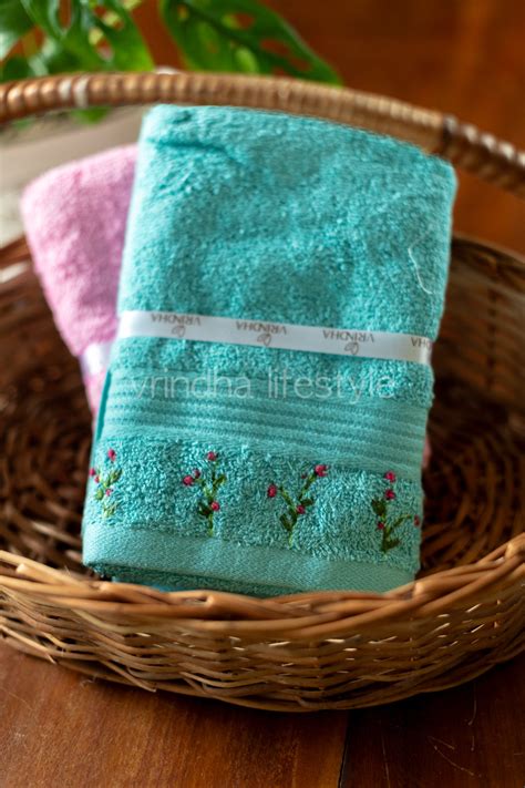 SOFT HAND TOWEL with hand embroidery -16x24 inches( single unit ...