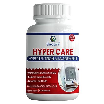 Buy Sheopals Hyper Care High Blood Pressure Capsule For Hypertension ...