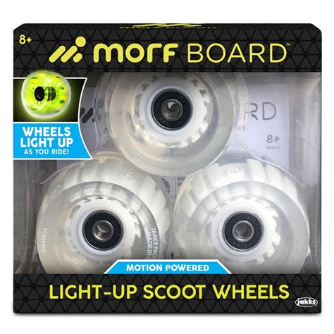 MORFBOARD Light-Up Scooter Wheels, LED Motion Powered Light Up Scoot ...