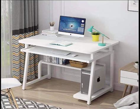 Computer Table with Top Rack 的图像结果