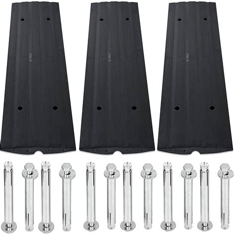 Buy CXRCY Driveway Curb Ramps, 3 Pack 1 Channel Curb Ramps kit, Heavy ...