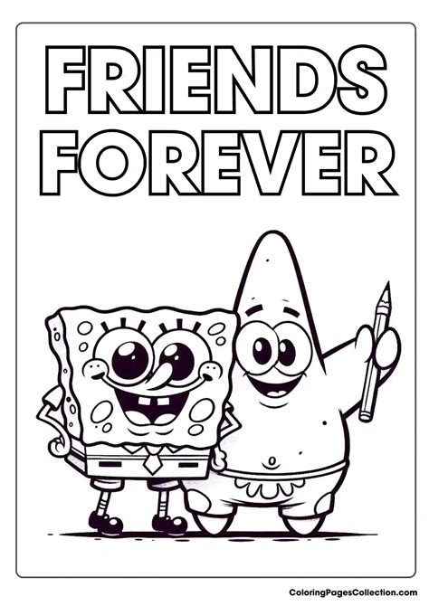 Easy Spongebob Coloring Pages With Printable PDF (Free)