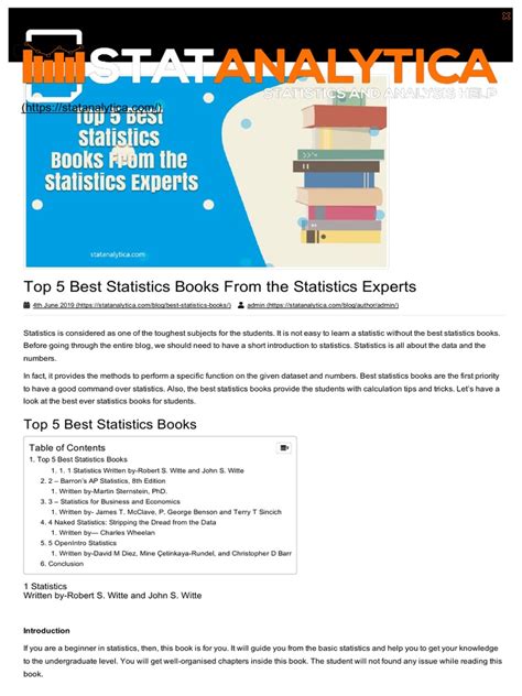 Statistics Book PDF 的图像结果