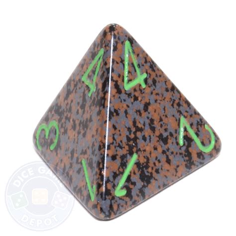 Speckled Granite 4-Sided Dice (d4) For Sale | Dice Game Depot