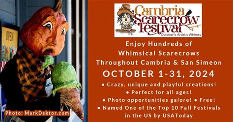 Cambria Scarecrow Festival, Cambria, California, 30 October 2024 ...