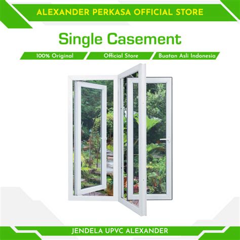 Jual JENDELA UPVC SINGLE CASEMENT TRANSMISION HANDLE 150X60 CM WINDOW ...