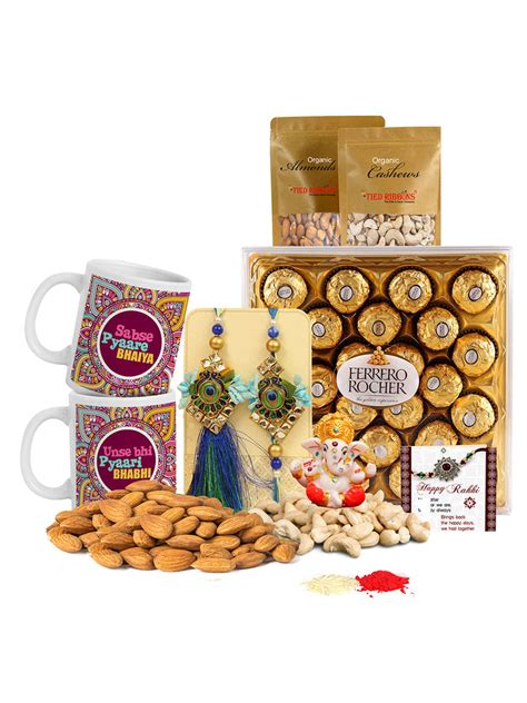 Buy | Premium Lumba Rakhi Set with Chocolates, Pack of 2 Coffee Mugs ...