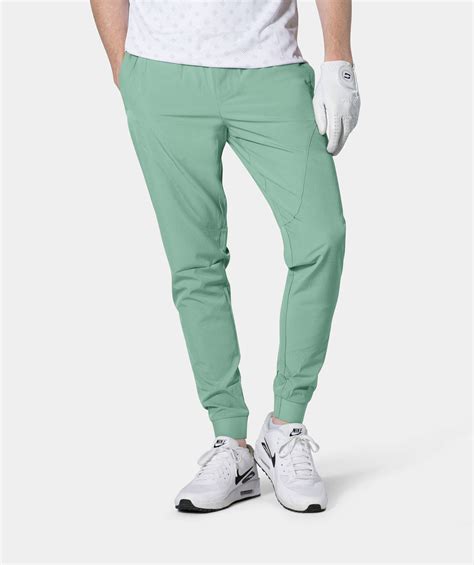Luxe Golf Joggers in Sage | Men’s Premium Winter Golf Joggers | Druids