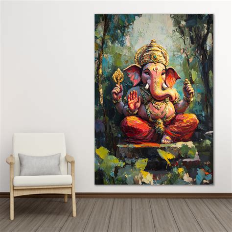 Ganesha Paintings | Buy Auspicious & Spiritual Wall Art – Gallerist.in