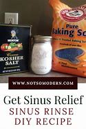 Image result for Recipe for Saline Nasal Rinse