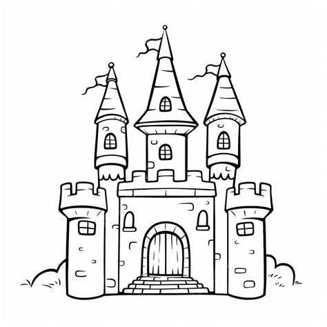Castle Coloring Page Coloring Pages, Castle Drawing, Ring Drawing ...