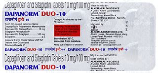 Dapanorm Duo 10/100 MG | Order Dapanorm Duo 10/100 MG Tablet Online at ...