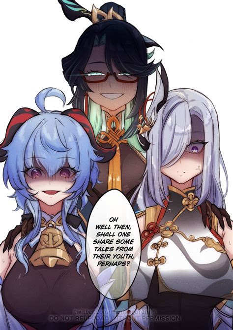 ganyu, shenhe, cloud retainer, and xianyun (genshin impact and 1 more ...