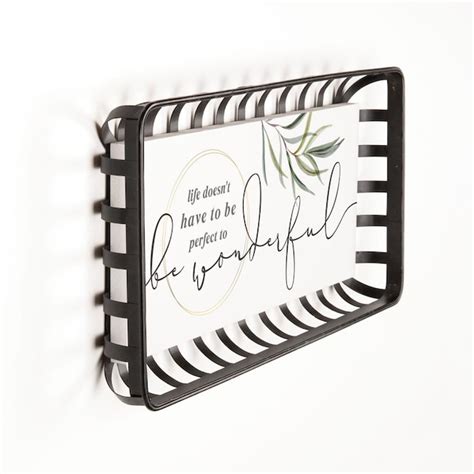 Framed 7.75-in H x 15.5-in W Inspirational Wood Sign in the Wall Art ...