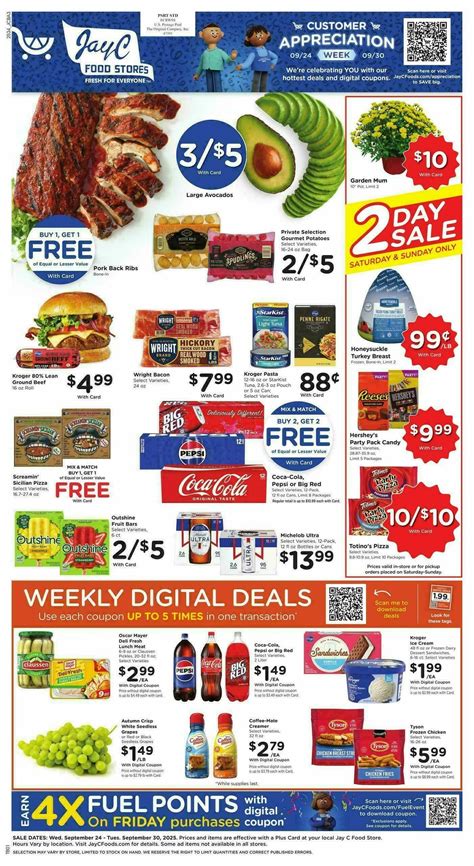 Jay C Food Weekly Ad from September 24