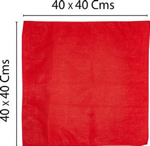Cotton Square 100% Pure Cotton Hanky for Men | Sweat Absorbing ...