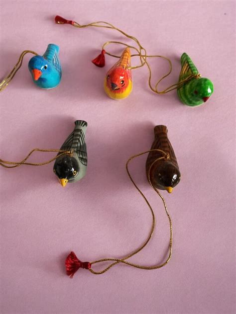 Birds Christmas decor in Paper Mache