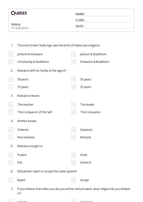 50+ ancient world history worksheets for 6th Class on Quizizz | Free ...
