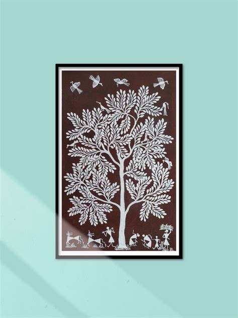 Buy Warli Painting Of Harmony in Traditional Indian Life