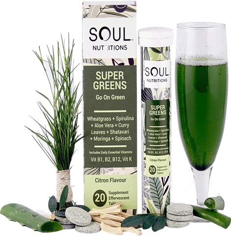 Buy SOUL NUTRITIONS SUPER GREENS SUPPLEMENT -COMPLETE DETOX ANTIOXIDANT ...