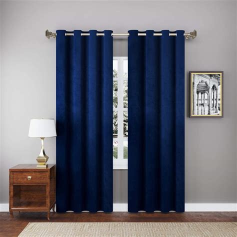 Buy GD Home Fabric High Sofa Quality Velvet Grommet Room Darkening ...