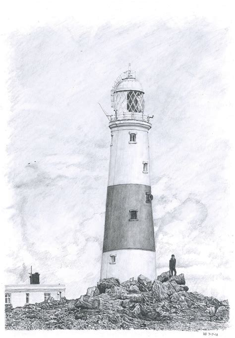 Lighthouse Pencil Drawing How To Draw A Lighthouse An Easy
