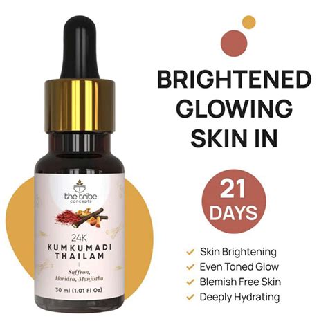 Buy THE TRIBE CONCEPTS 24K KUMKUMADI THAILAM OIL -30 ML Online & Get ...