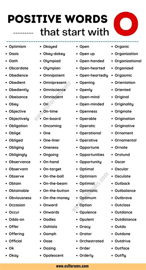 Words Starting With O To Describe Someone - Printable Calendars AT A GLANCE