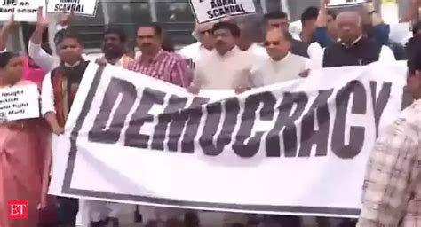 congress: Congress leads ‘Democracy in danger’ march through Vijay ...