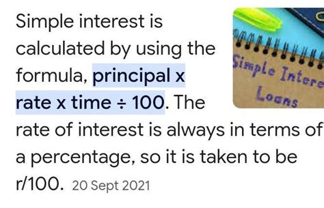 Simple interest for loans where principal is collected first - Brainly.in