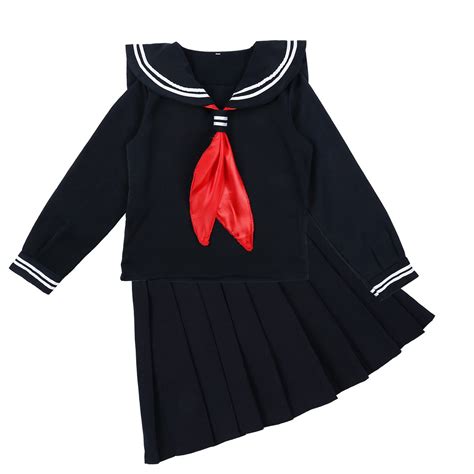 YOOJIA Women's School Girl Cosplay Costume Sailor Set Japanese High ...