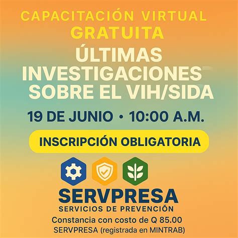 VIH/ SIDA En el entorno laboral- Capacitación gratuita y virtual ...