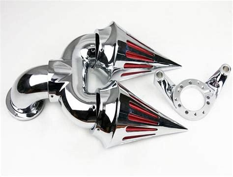 HTT-MOTOR Chrome Double SPIKE AIR CLEANER FOR HARLEY | Ubuy India