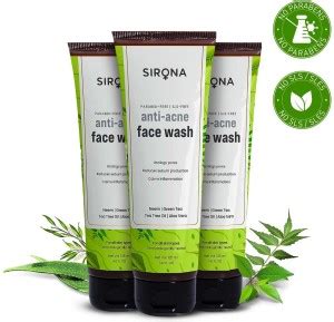 SIRONA Paraben Free Anti Acne, Reduces Sebum Production & Calms ...