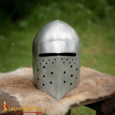 Hounskull Bascinet Helmet with Liner | 14th Century Style